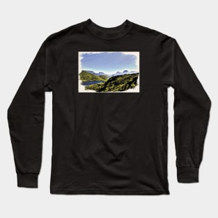 Lake landscape / Maléa is looking for the goblin - children's book WolfArt Long Sleeve T-Shirt